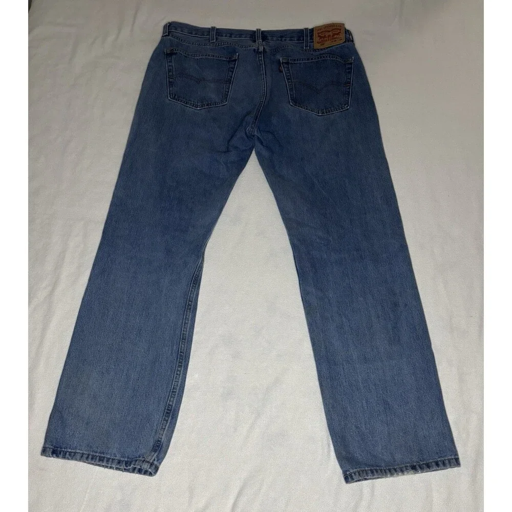 Levi's 505 Regular Fit Jeans‎ Mens 38x34 Blue Excellent Straight Leg Denim
